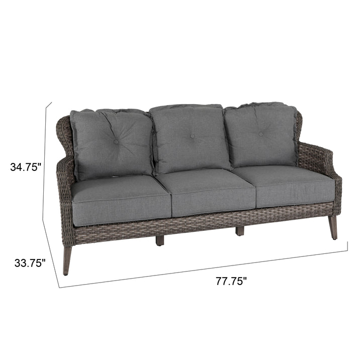 4-Piece Wicker Sofa Set