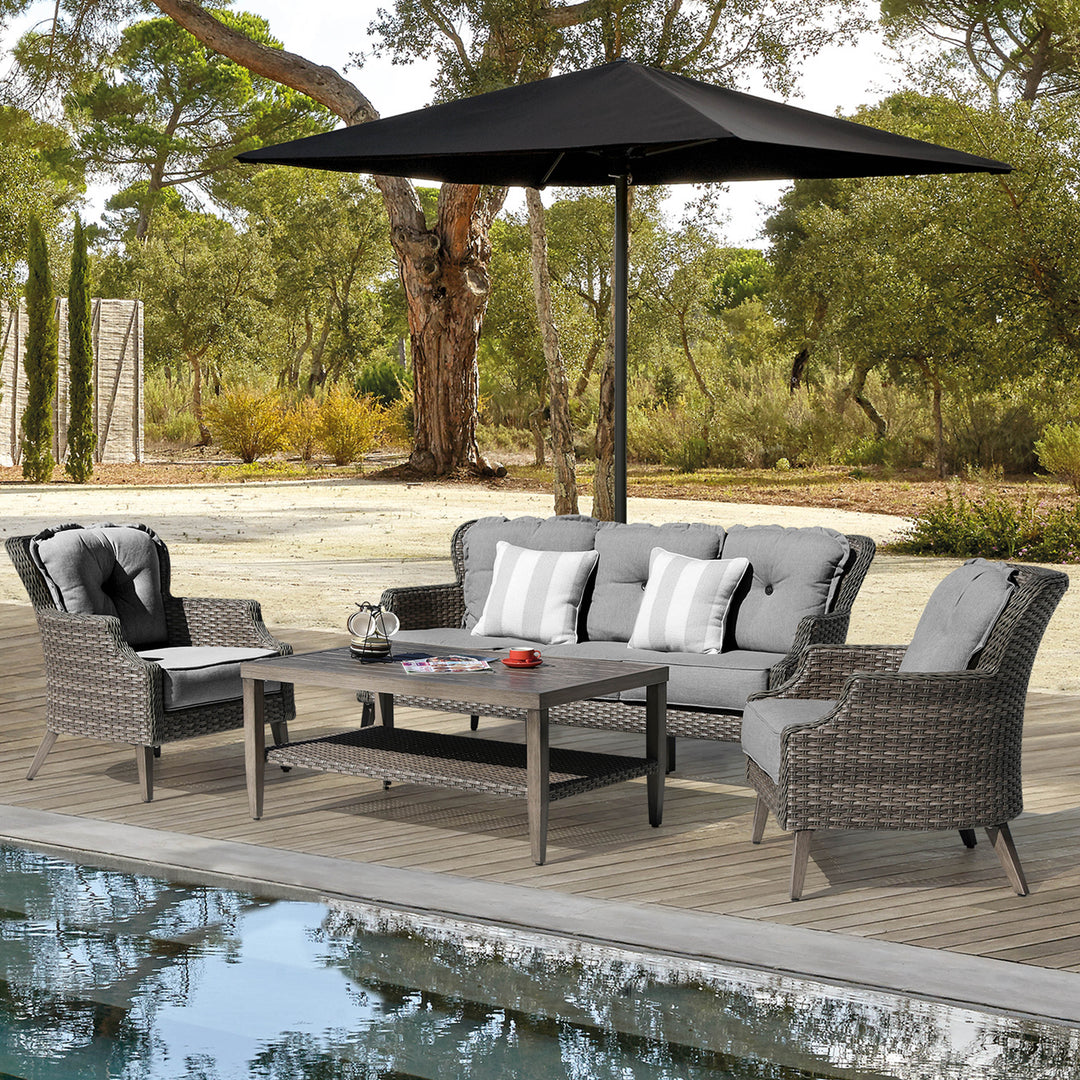 4-Piece Wicker Sofa Set
