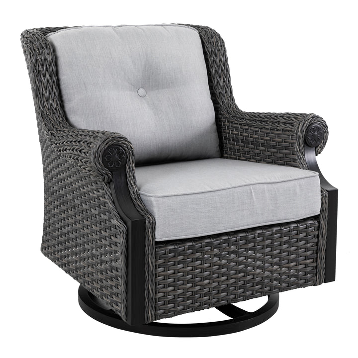 4-Piece Outdoor Aluminum Rattan Sofa Set