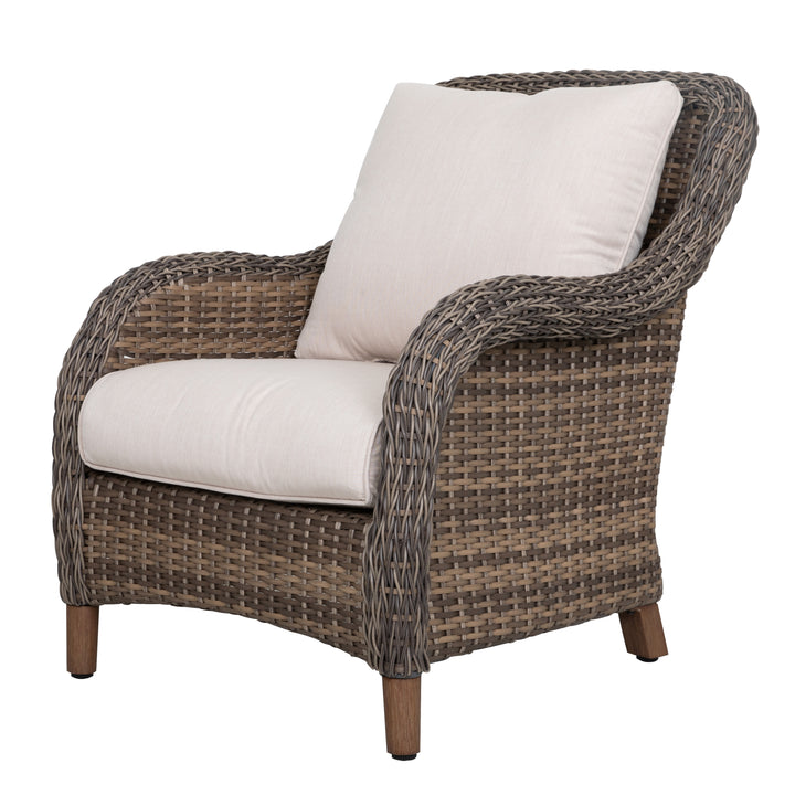 4-Piece Outdoor Aluminum Wicker Sofa Set