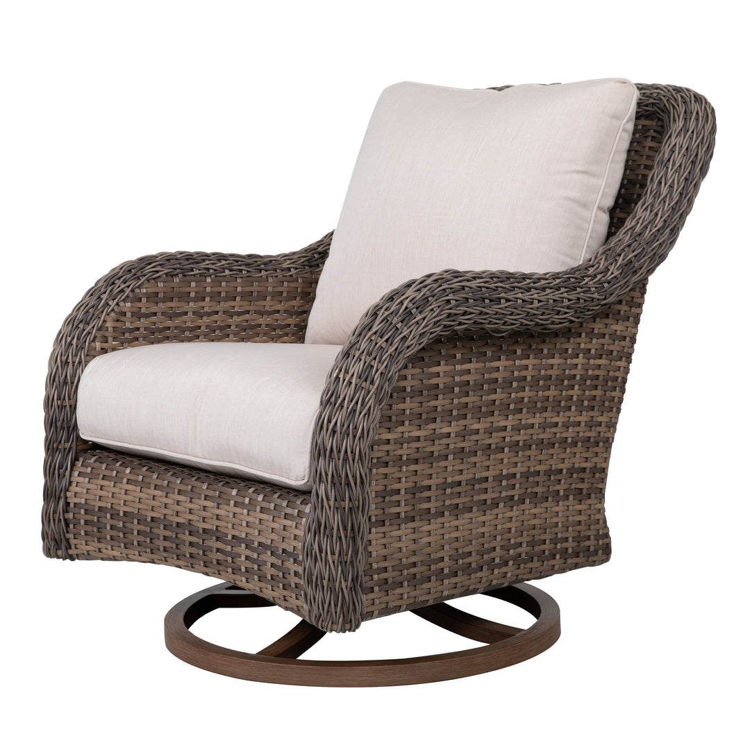 4-Piece Outdoor Aluminum Wicker Sofa Set