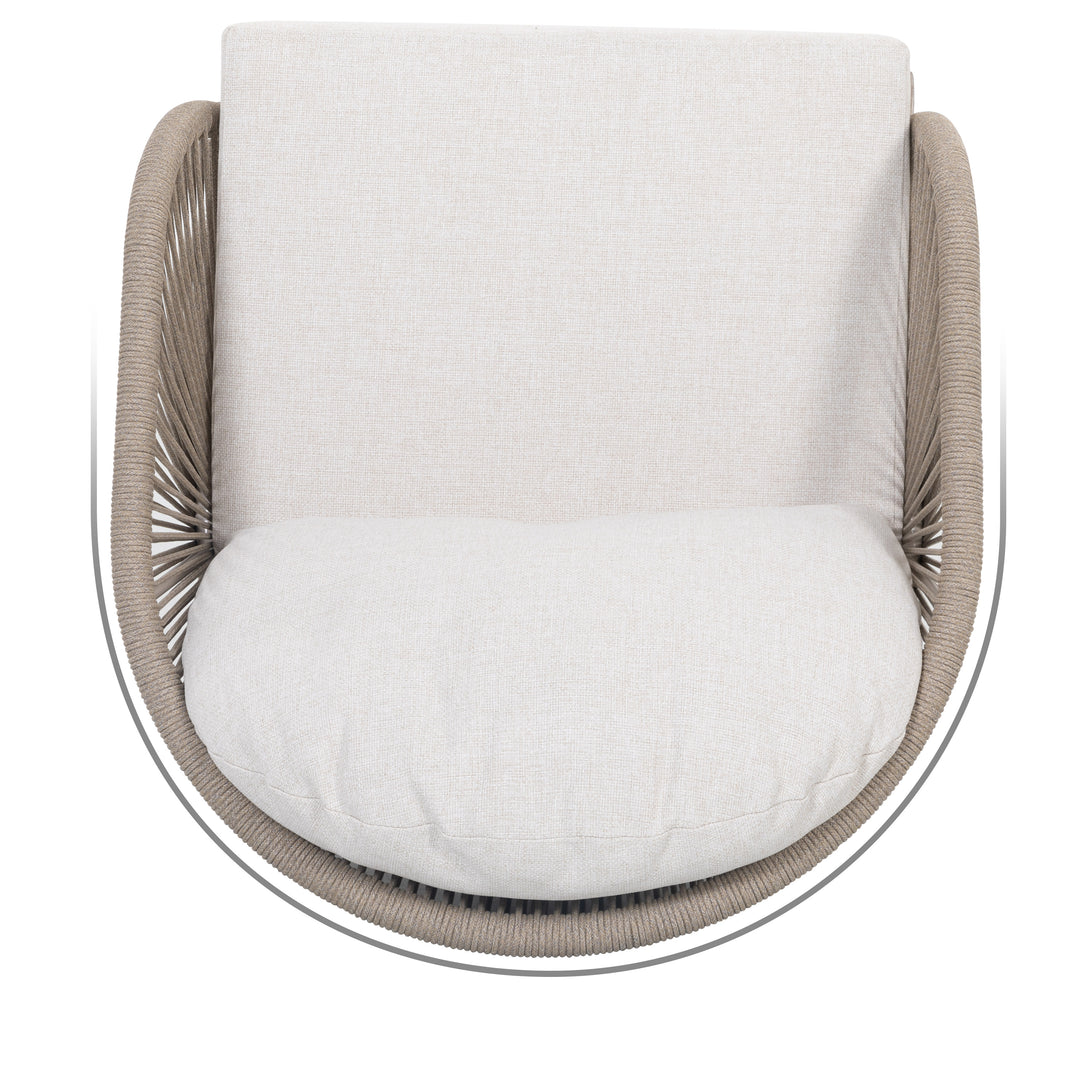Patio Time 2-Pc Boho-Chic Sofa Chairs with Painted Wood-Grain Aluminum Frames