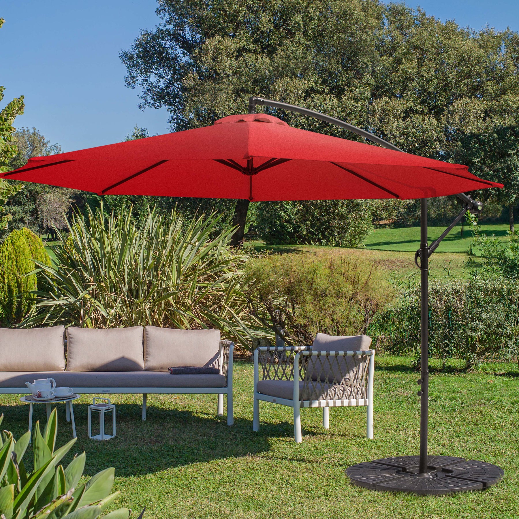 Nuu Garden 10' Sunshade Umbrella UU03 | polyster,aluminum, weather resistant