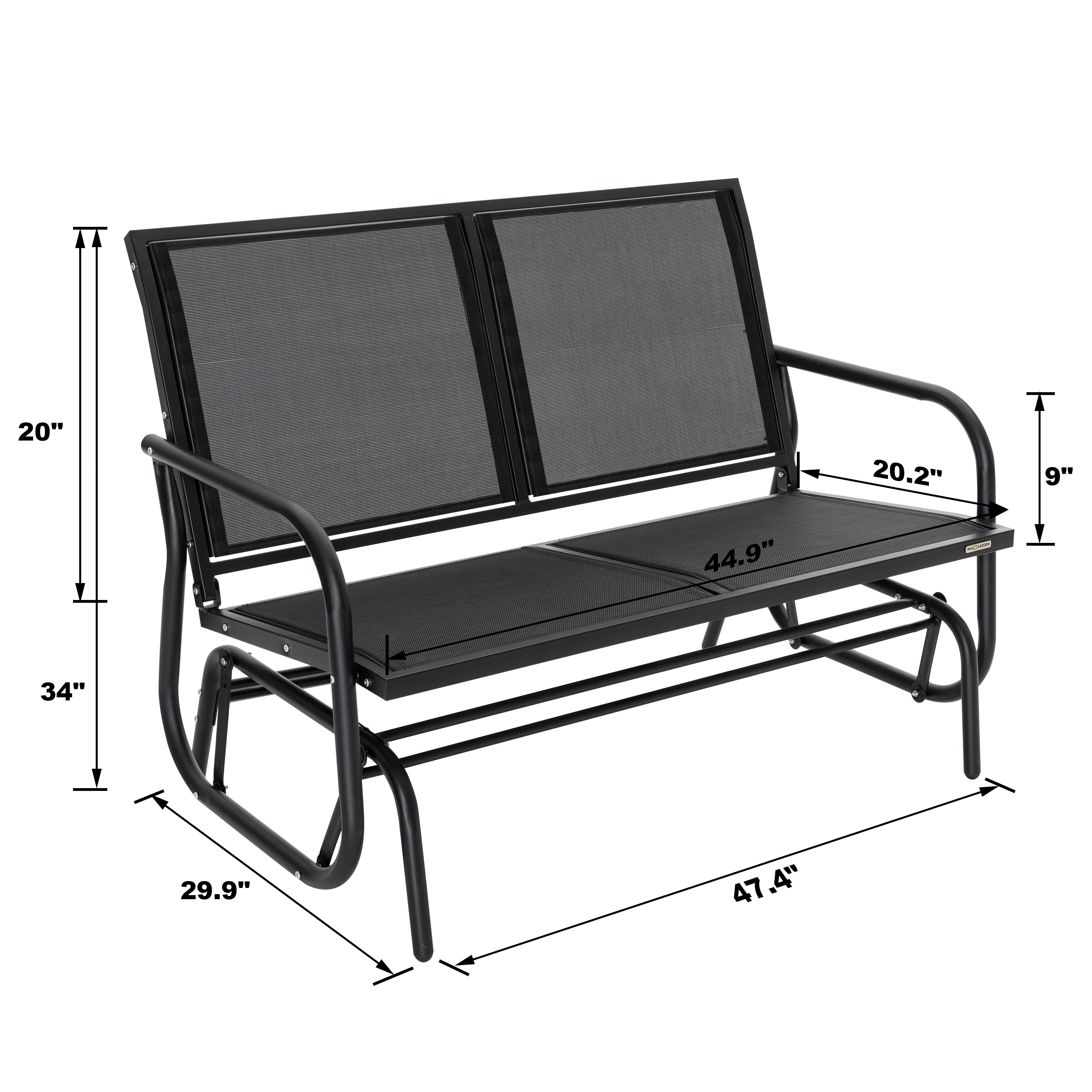 Outdoor rocking bench discount seat